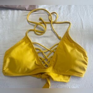Sunny Yellow Strappy Bikini Top